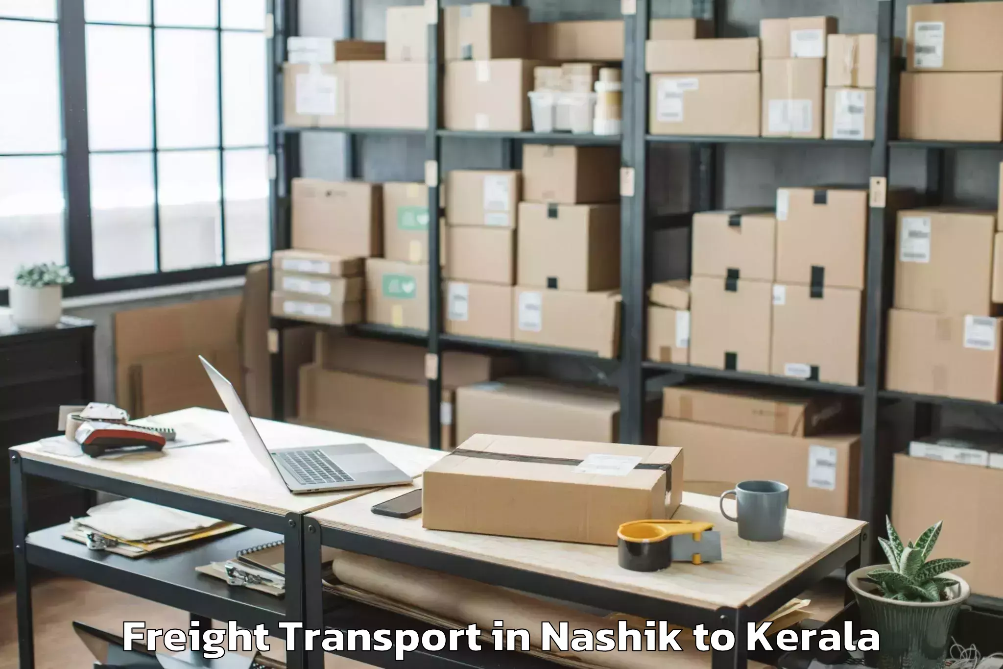 Easy Nashik to Mannarakkat Freight Transport Booking